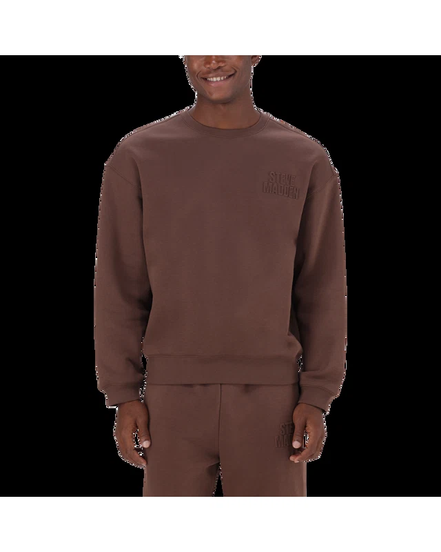 ROME BROWN/CHOCOLATE RELAXED CREW NECK SWEAT