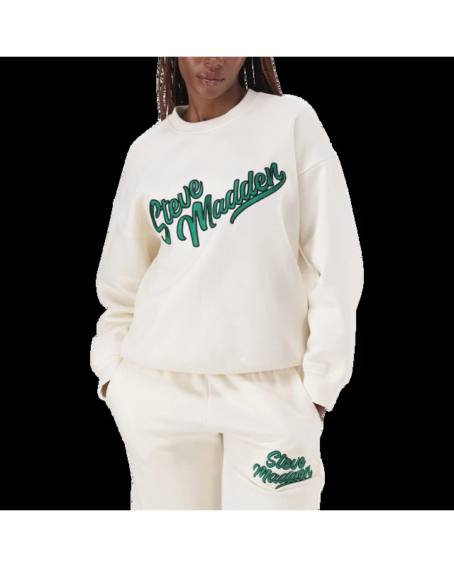 ANORA CREAM OVERSIZED CREW NECK SWEAT