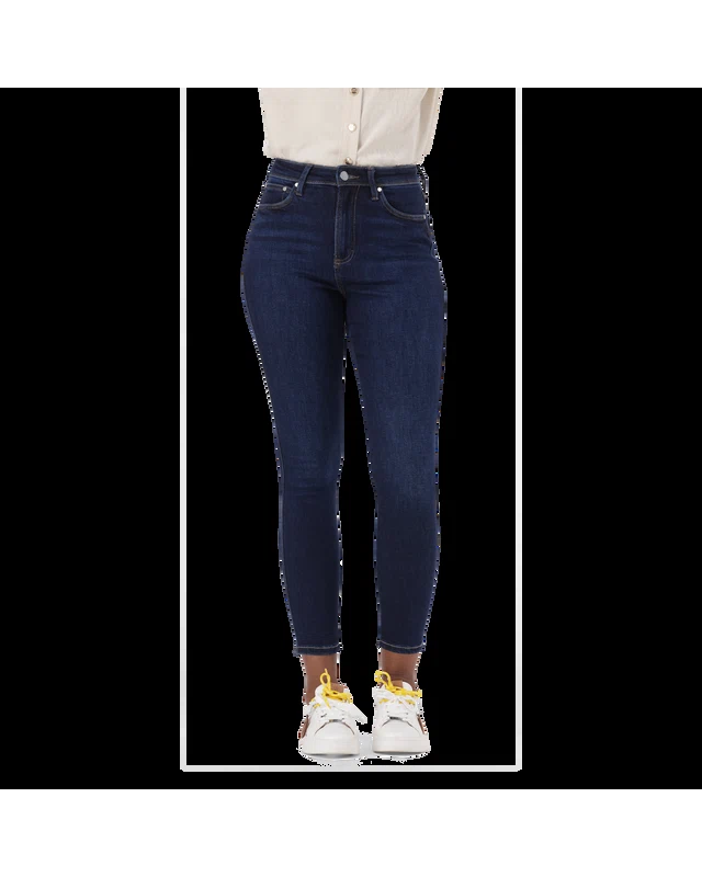 ZOE DARK BLUE CONTOUR CURVY DARK WASH SKINNY
