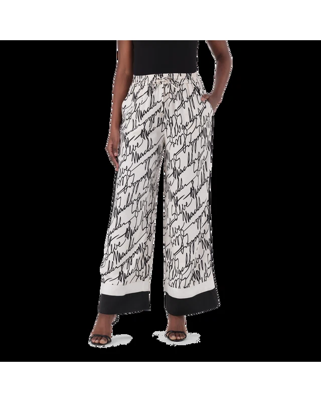 PARKER WHITE WIDE LEG PANT