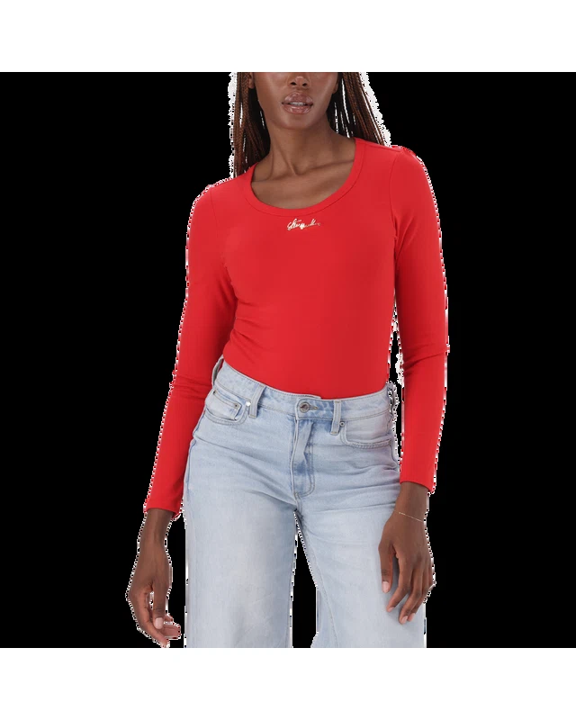 BILLY RED LONG SLEEVE BODYSUIT