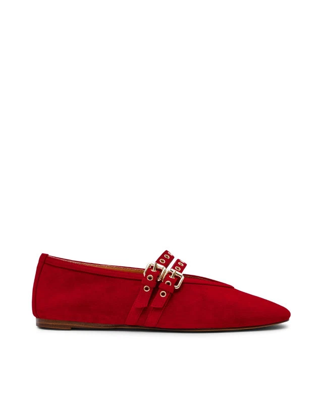 LYDIA RED SUEDE