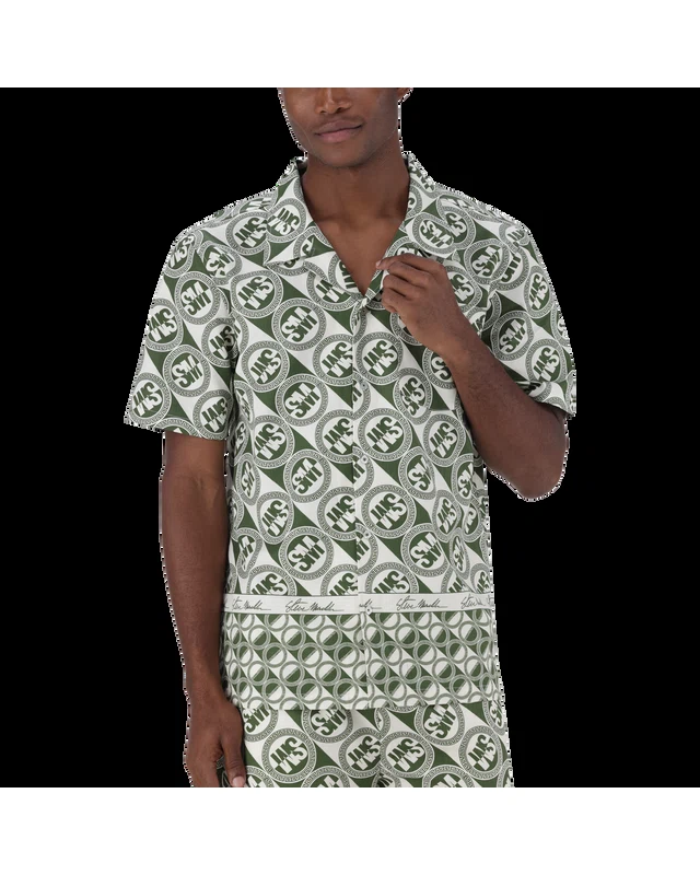 LENNON FATIGUE/CREAM LOGO PRINTED SHIRT