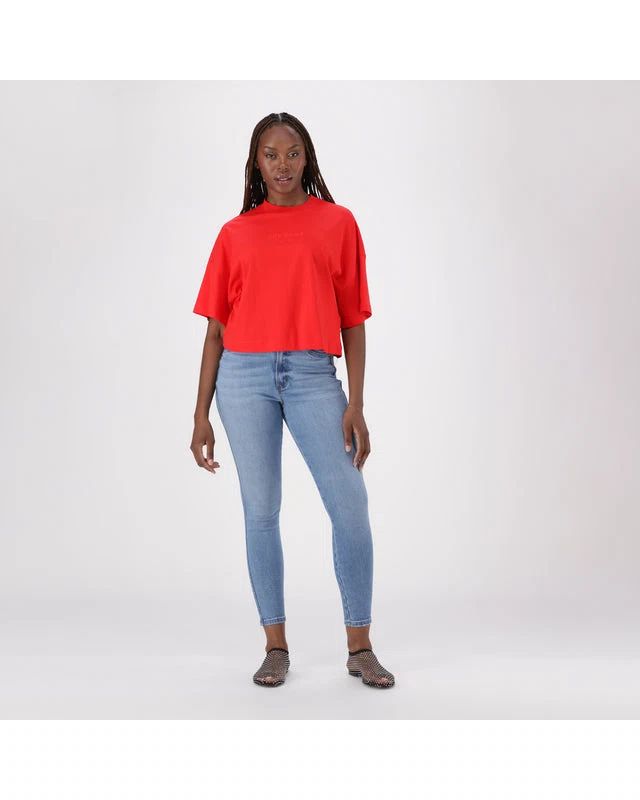 PENELOPE RED BOXY T-SHIRT