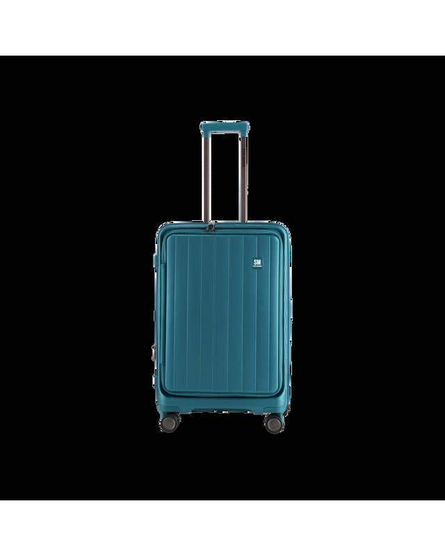 MANHATTAN JET SET TEAL BLUE LUGGAGE - MEDIUM 64cm