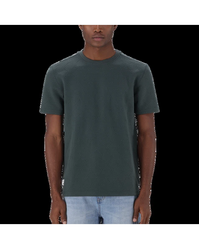 TRISTAN DARK GREEN JACQUARD T-SHIRT
