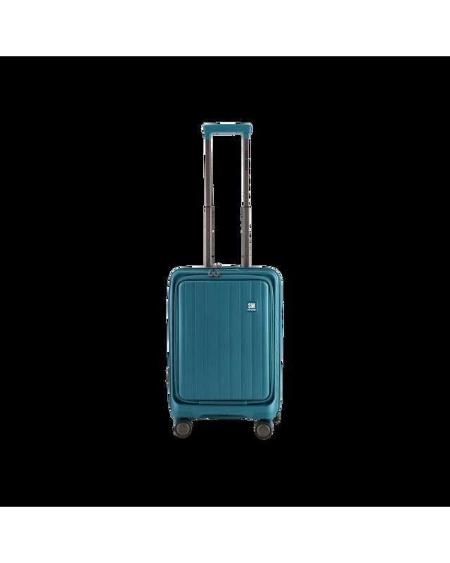 MANHATTAN JET SET TEAL BLUE LUGGAGE - CARRY ON 54cm