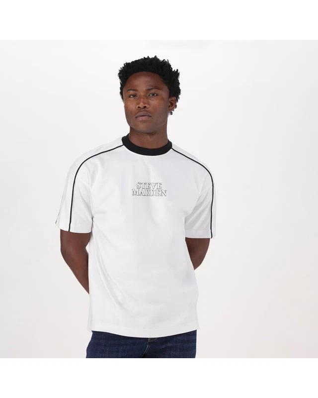 CASPER WHITE CREW NECK T-SHIRT