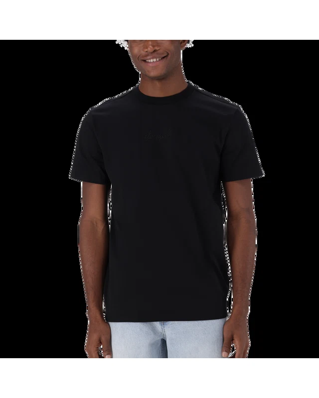 JAX BLACK CREW NECK LOGO T-SHIRT