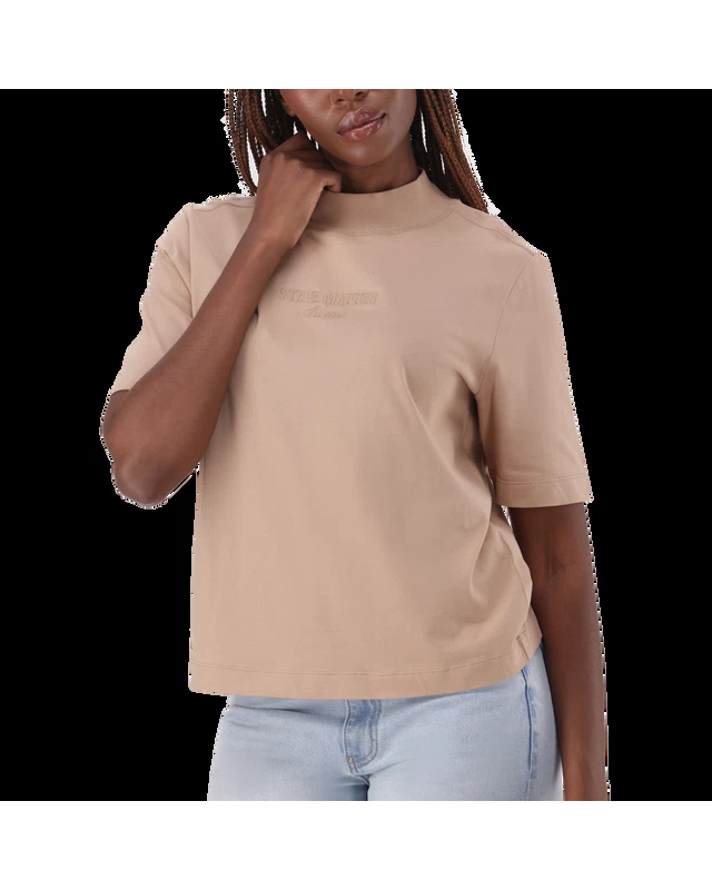 KELLY CARAMEL HIGH NECK T-SHIRT