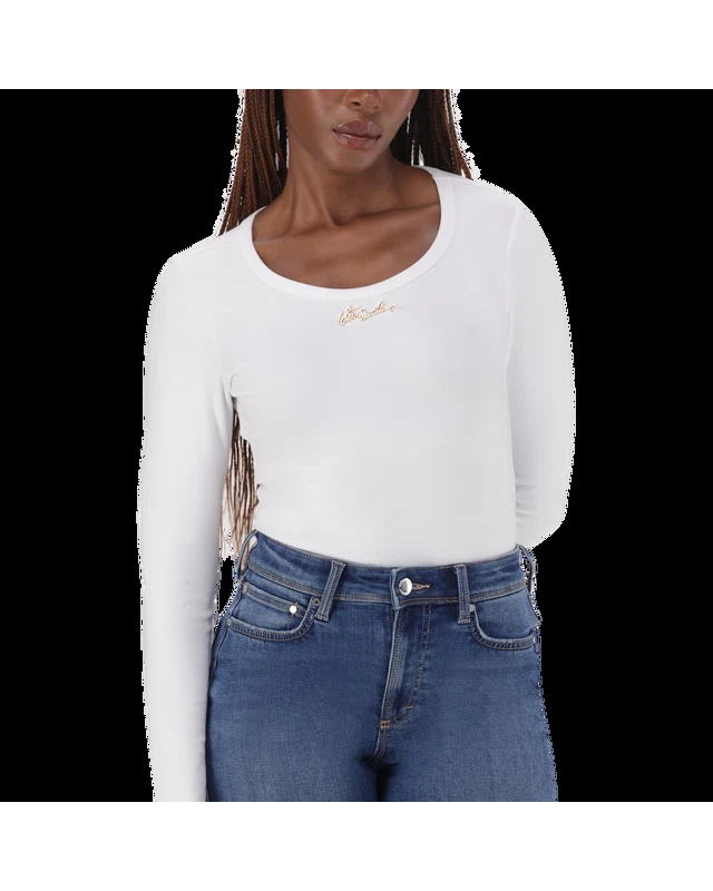BILLY WHITE LONG SLEEVE BODYSUIT
