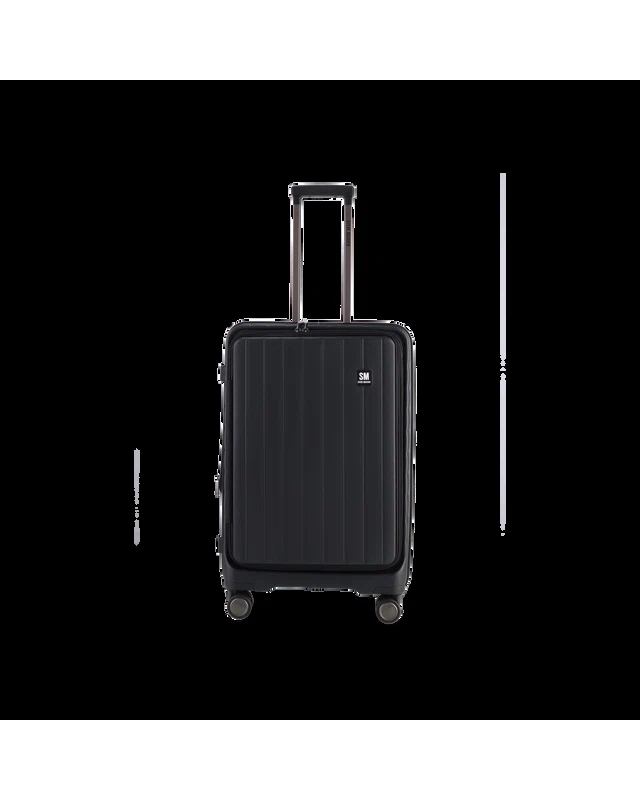 MANHATTAN JET SET BLACK LUGGAGE - MEDIUM 64cm