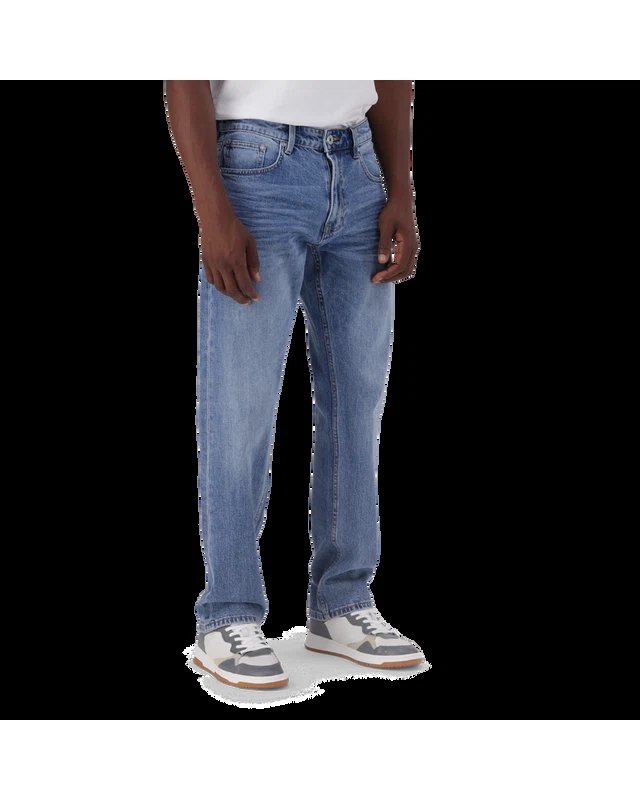 KAIRO SLIM STRAIGHT MID WASH JEANS