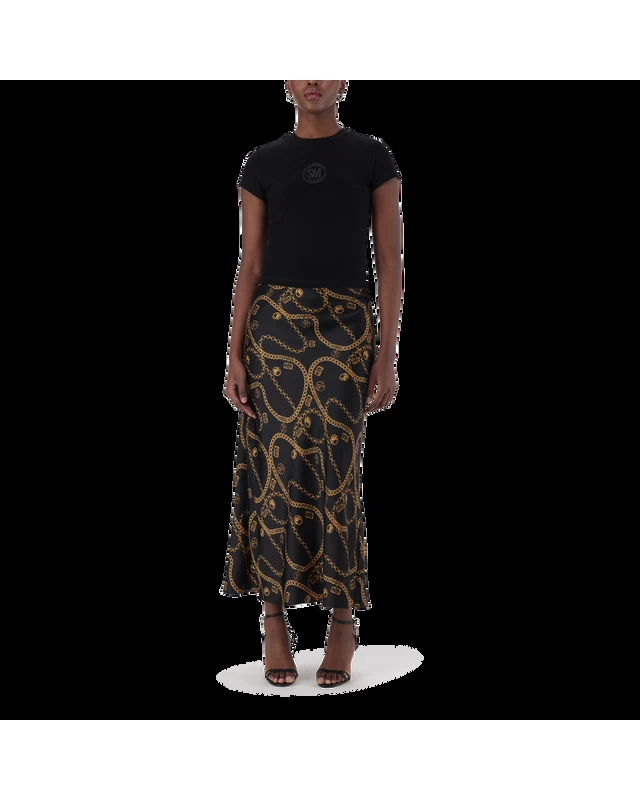 KENDALL BLACK SHORT SLEEVE TOP