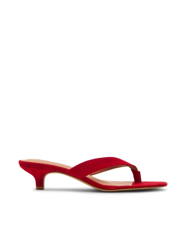 TRACIE RED SUEDE
