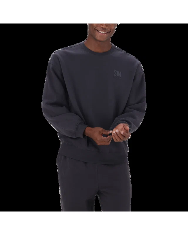 REIGN CHARCOAL RELAXED CREW NECK SWEAT