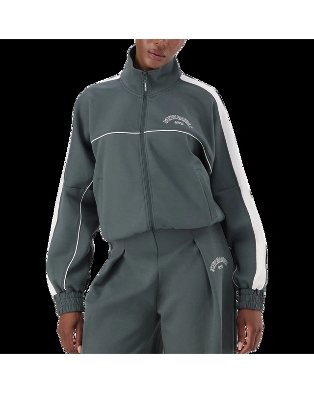 TARA DARK SAGE ZIP THROUGH SCUBA SWEAT